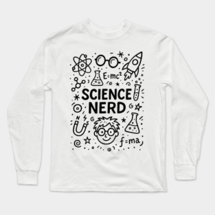 Science Nerd Atomic Lab Design Long Sleeve T-Shirt