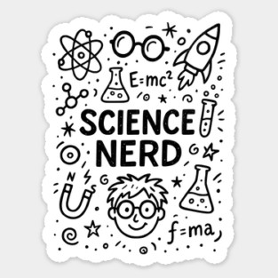 Science Nerd Atomic Lab Design Sticker