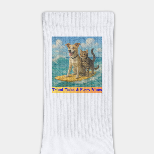 Tribal Tides & Furry Vibes – Hmong Surfing Duo by Pimcolle