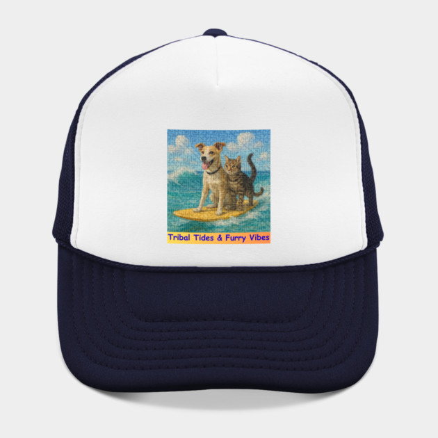 Tribal Tides & Furry Vibes – Hmong Surfing Duo by Pimcolle