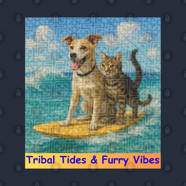 Tribal Tides & Furry Vibes – Hmong Surfing Duo by Pimcolle