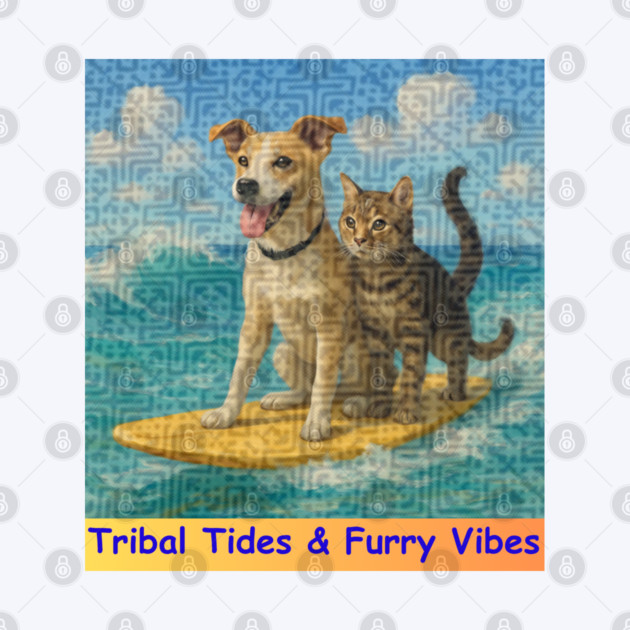 Tribal Tides & Furry Vibes – Hmong Surfing Duo by Pimcolle