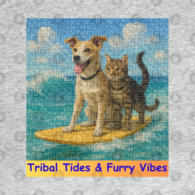 Tribal Tides & Furry Vibes – Hmong Surfing Duo by Pimcolle