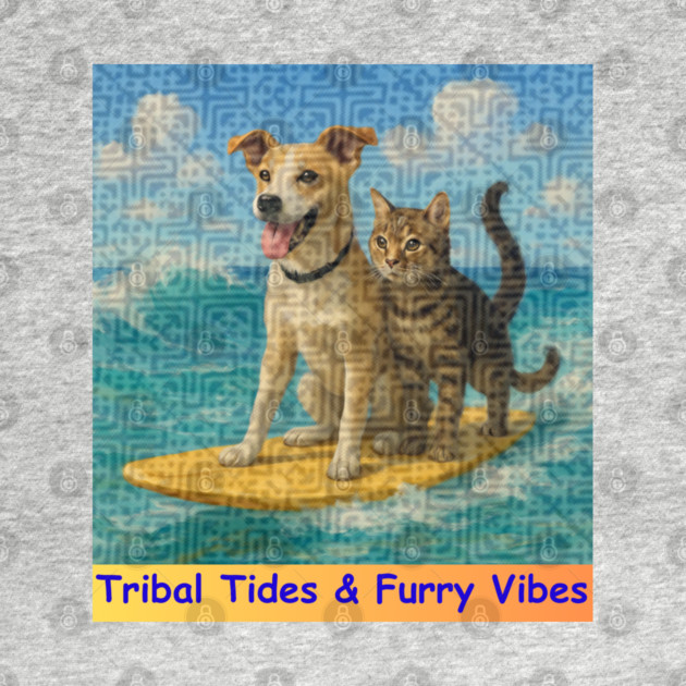 Tribal Tides & Furry Vibes – Hmong Surfing Duo by Pimcolle