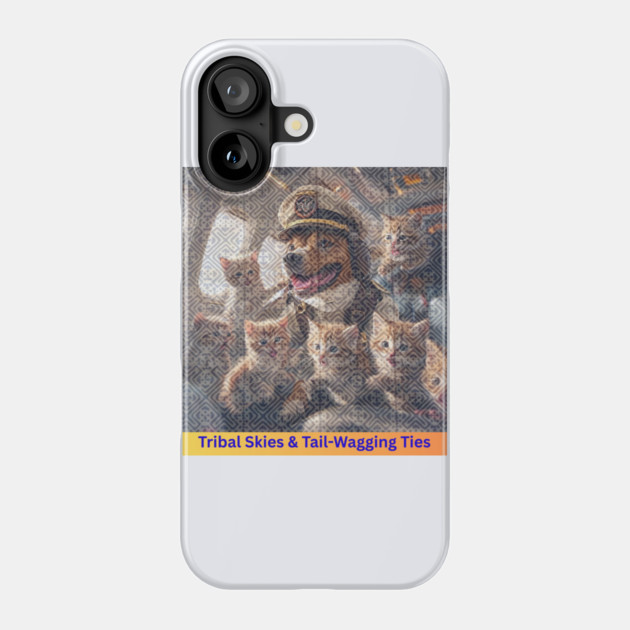 Tribal Skies & Tail-Wagging Ties Phone Case by Pimcolle