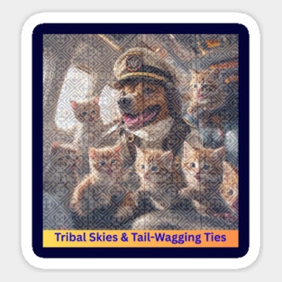 Tribal Skies & Tail-Wagging Ties Magnet