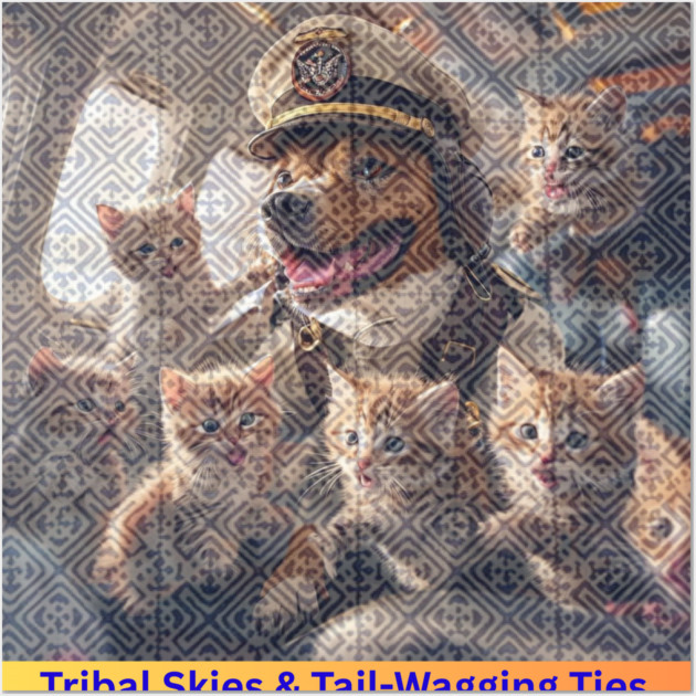 Tribal Skies & Tail-Wagging Ties Wall Art by Pimcolle