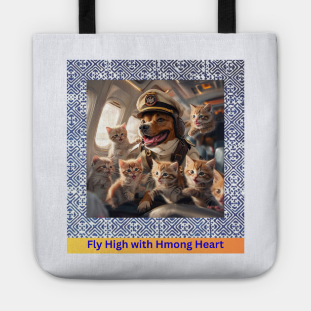 Fly High with Hmong Heart Tote by Pimcolle