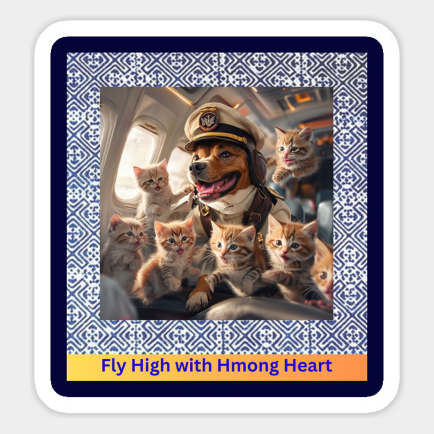 Fly High with Hmong Heart Magnet by Pimcolle