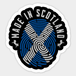 Scotland Fingerprint Flag Design Scottish Pride Roots Magnet