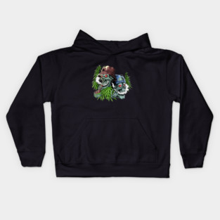 SKULL AND CANNABIS Kids Hoodie