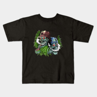 SKULL AND CANNABIS Kids T-Shirt
