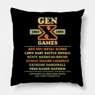 The Gen X Games Pillow