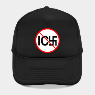 🚫 ICE Nazi -Red and Black Sphere - Front Hat