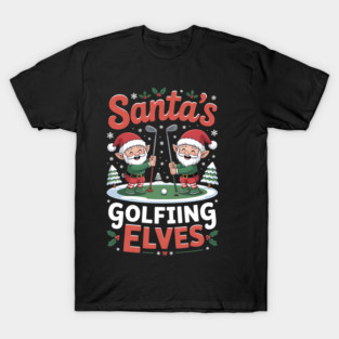 Santa's Golfing Elves – Funny Christmas Golf Design T-Shirt