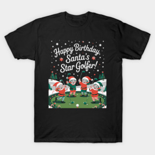 Santa's Golfing Elves – Funny Christmas Golf Design T-Shirt