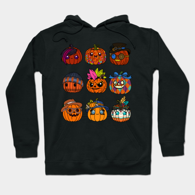 Cute Jack-o-'lantern Fashion Hoodie by H. R. Sinclair