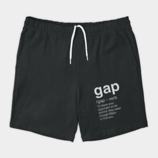 Gap Funny Drag Racing Definition Car Racing Street Racing Humor Shorts