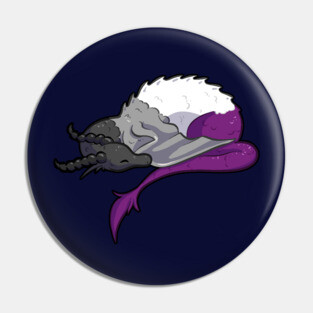 Asexual Pride Dragon Pin