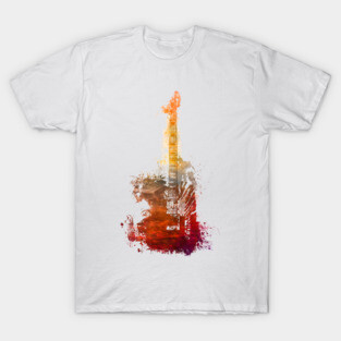 Guitar music art #guitar T-Shirt