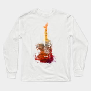 Guitar music art #guitar Long Sleeve T-Shirt