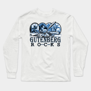 The Ultimate Book Nerd Tee - Gutenberg Rocks Long Sleeve T-Shirt
