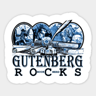 The Ultimate Book Nerd Tee - Gutenberg Rocks Magnet
