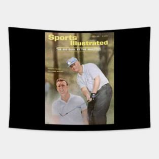 Jack Nicklaus And Arnold Palmer 1965 Masters Tapestry
