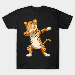 Dabbing Tiger Dab Tiger Gift Dabbing Tiger Lovers Zoo Themed T-Shirt