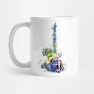 blue guitar Guitar Mug