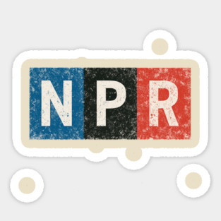 NPR / grunge Sticker