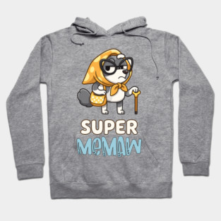 Super Memaw Bluey Vintage Cartoon Hoodie