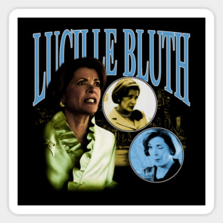 Lucille Bluth Bootleg // Vintage Collage Fan Art // Halftoned Sticker