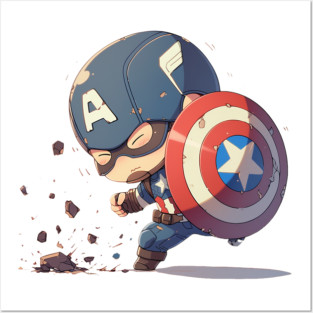 captain america Posters and Art