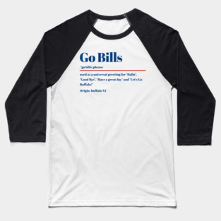 Go Bills Baseball T-Shirt