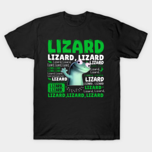 Lizard Lizard Lizard Meme, Titok Viral Meme Lizard, Lizard Button Meme T-Shirt
