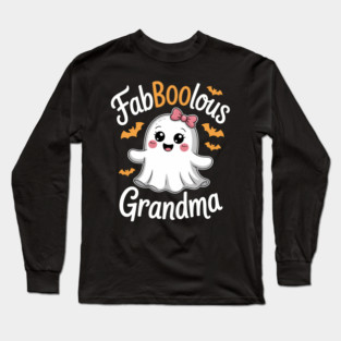 Grandma Cute Halloween Ghost Long Sleeve T-Shirt