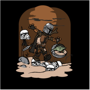 Mando and The Kid Posters and Art