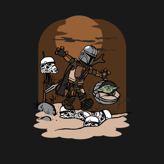 Mando and The Kid by Arinesart