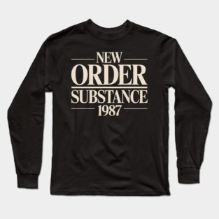 Funny New Order Substance 1987 Long Sleeve T-Shirt