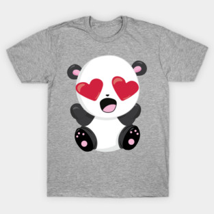Valentine's Day, Cute Panda, Baby Panda, Hearts T-Shirt