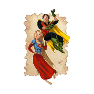 Superapunzel and Flynn Robin T-Shirt