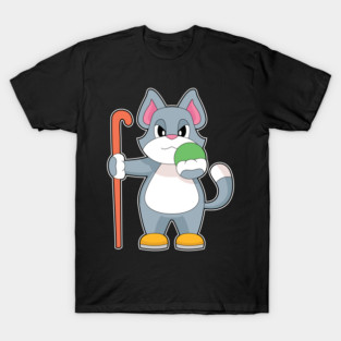 Cat Field hockey Field hockey stick T-Shirt