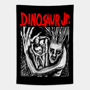 Silhouette Style Indie Band Tapestry