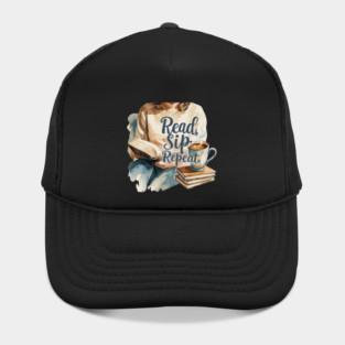 Read Sip Repeat Book and Coffee Ritual Hat