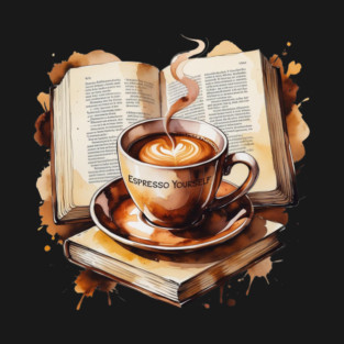 Espresso Yourself One Book at Time T-Shirt