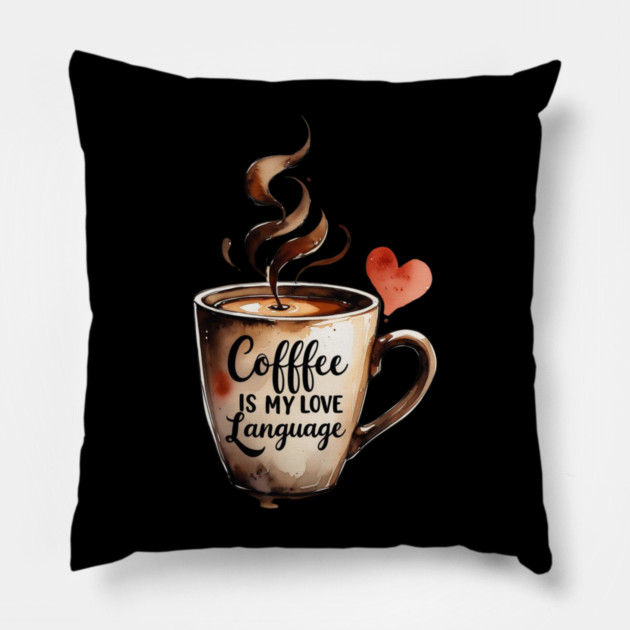 Books Coffee Is My Love Language and Passion Pillow by SR8891