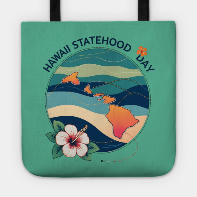 Celebrate Hawaii Statehood Day Tote by stitchloom