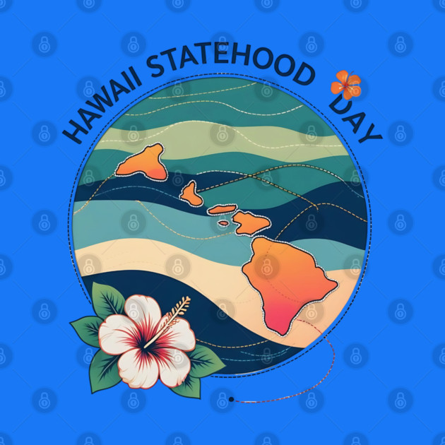 Celebrate Hawaii Statehood Day by stitchloom