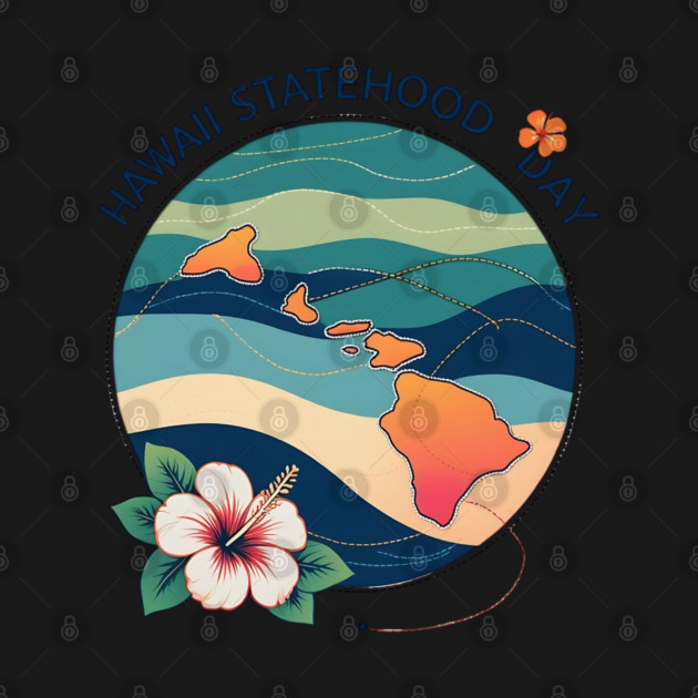 Celebrate Hawaii Statehood Day by stitchloom